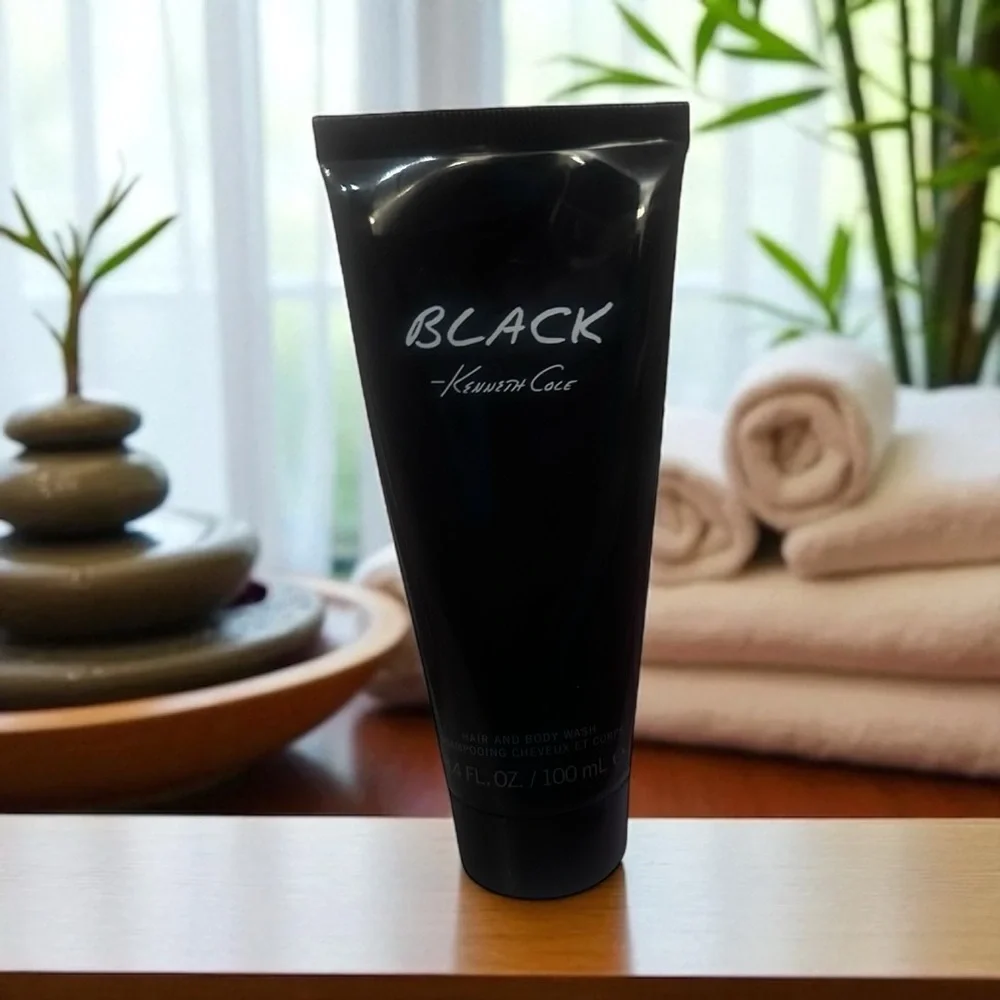 Kenneth Cole Black by Kenneth Cole for Men - 3.4 oz Hair and Body Wash NEW